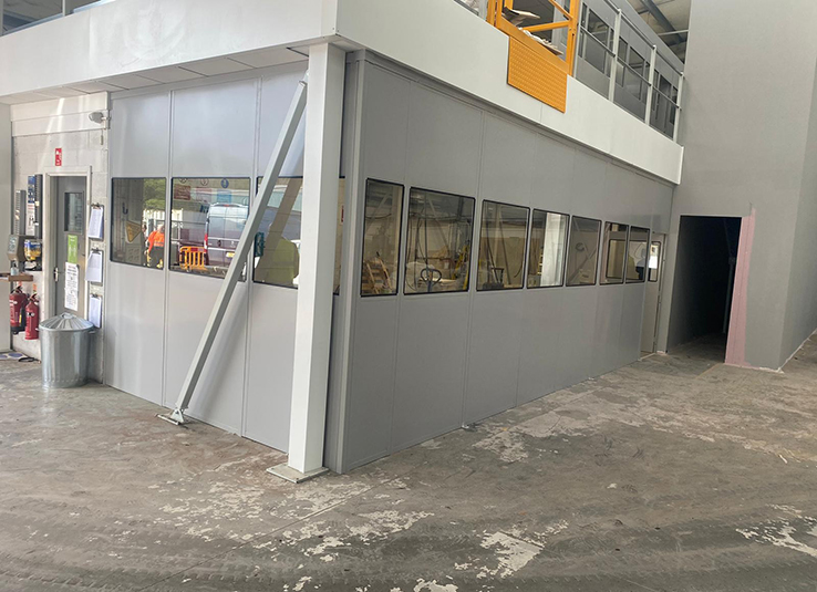 Single Skin Steel Partitioning Example 2